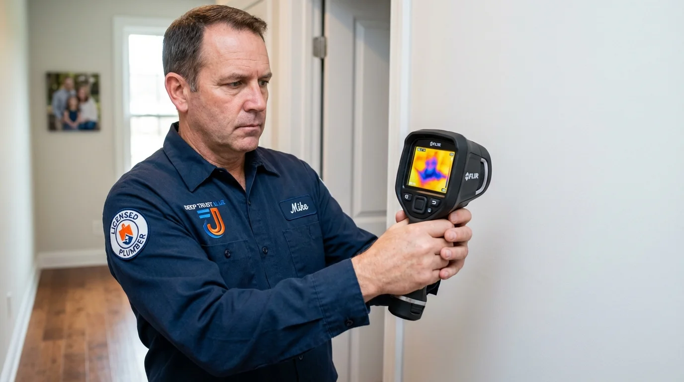 Thermal imaging leak detection by Johns Plumbing LLC in Graceville